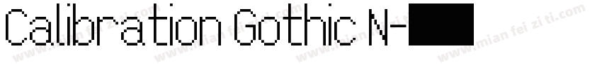 Calibration Gothic N字体转换